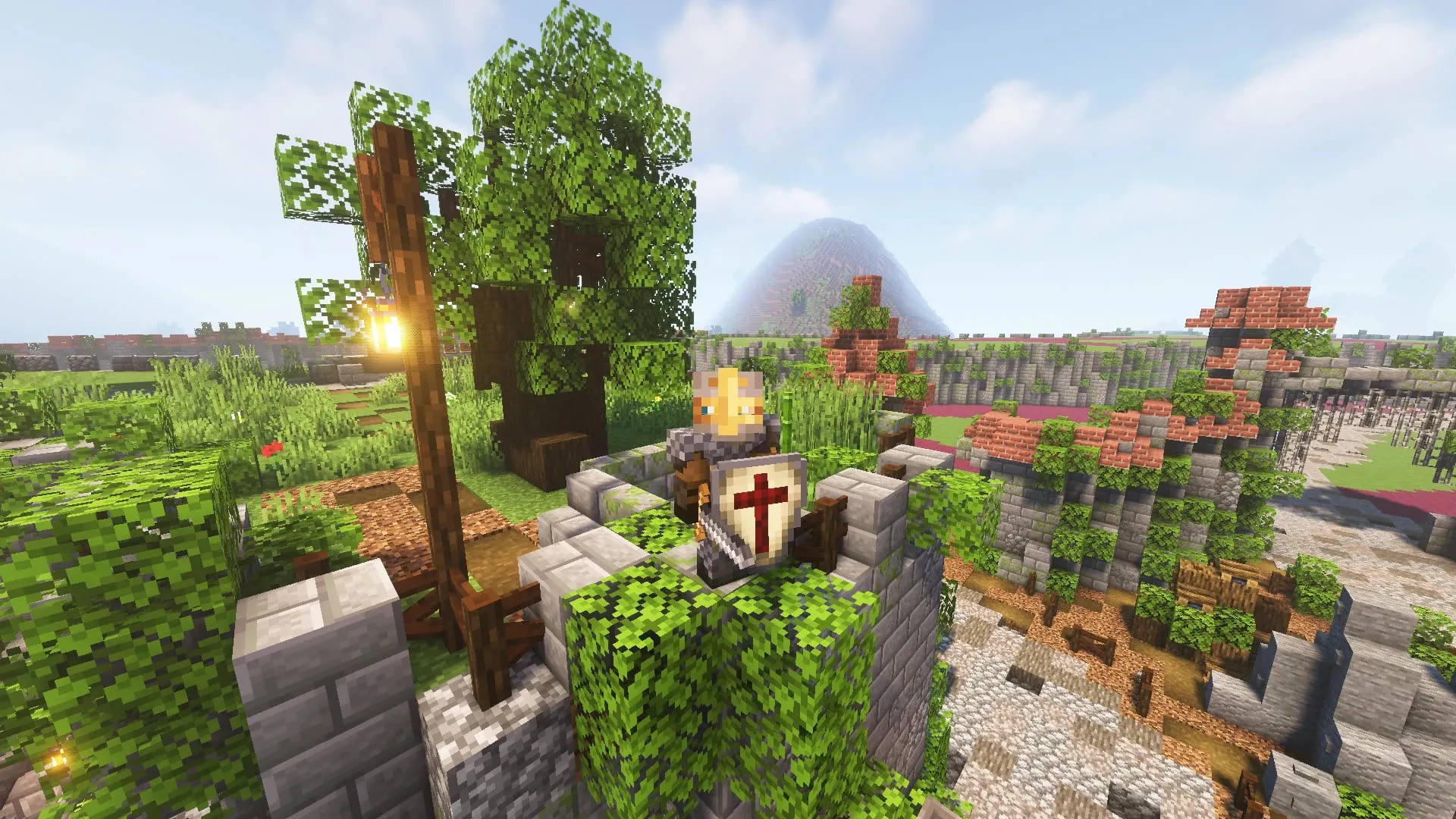 Игрок в броне тамплиера