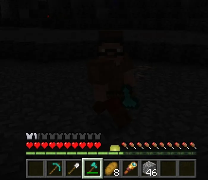 В пещере темнота