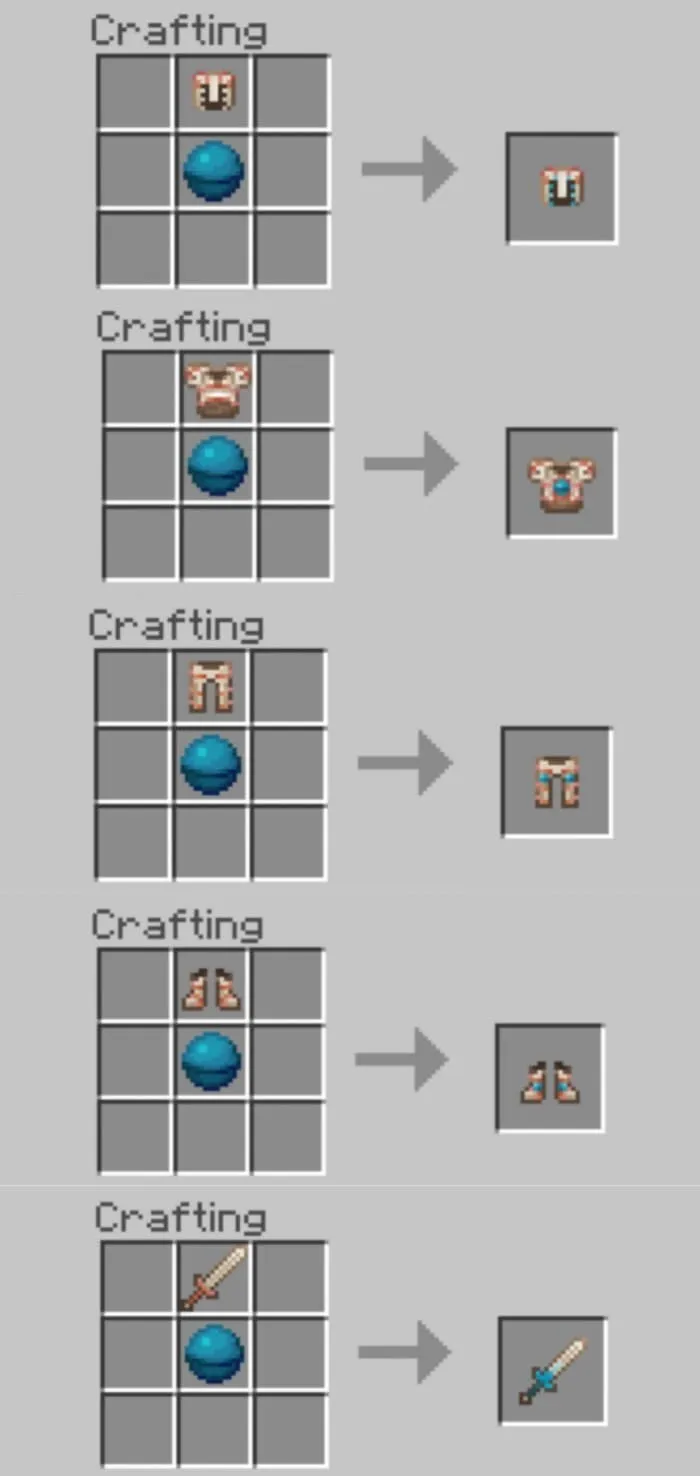 Крафт улчшеного снаряжения