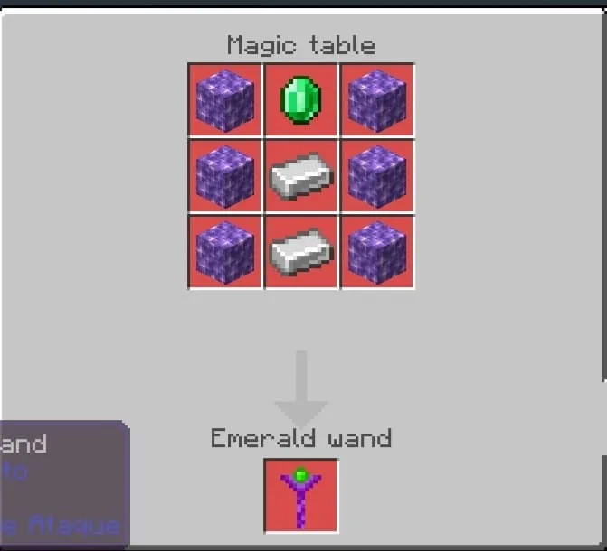 Крафт изумрудной палочки