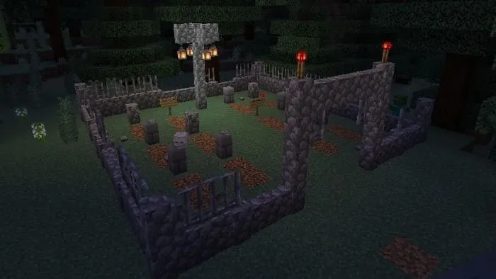 Структура кладбища