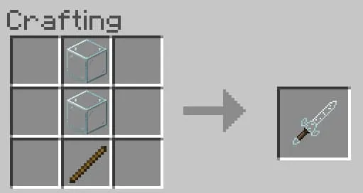 Крафт стеклянного меча