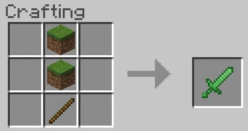 Крафт травяного меча