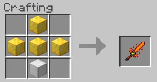 Крафт огненного меча