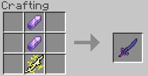Крафт аметистового меча