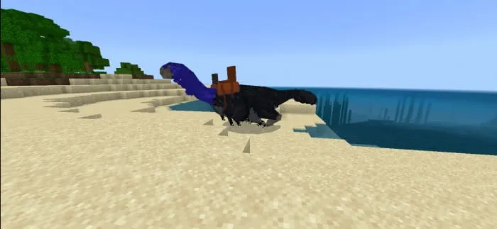 Динозавр с седлом