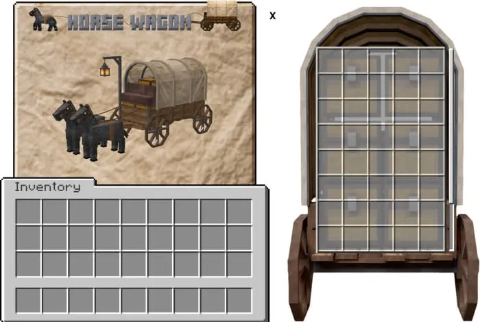 Интерфейс повозки