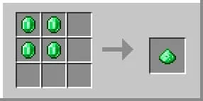 Крафт изумрудного порошка