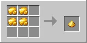 Крафт золотого порошка