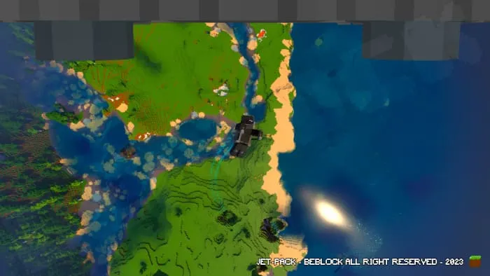 Игрок летит высоко