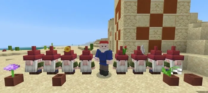 Игрок в окружении гномов