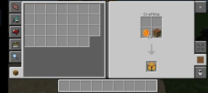 Крафт огненного верстака