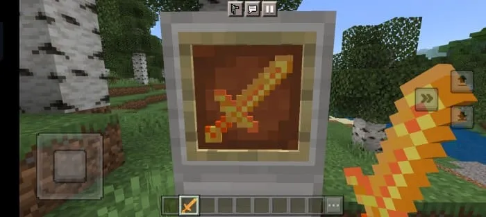 Огненный меч в руках