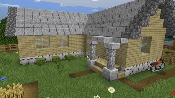 Красивый березовый дом