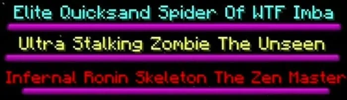 Редкость мобов