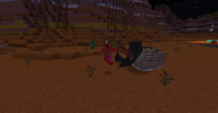 игрок сражается с грабоидом