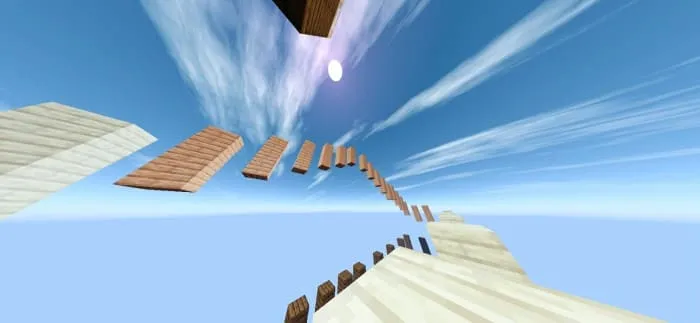 Игрок на блоках