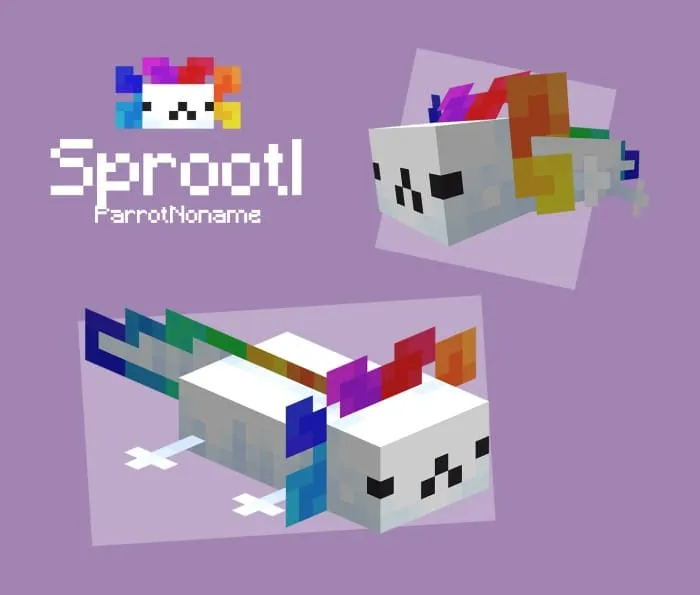 Радужный аксолотль