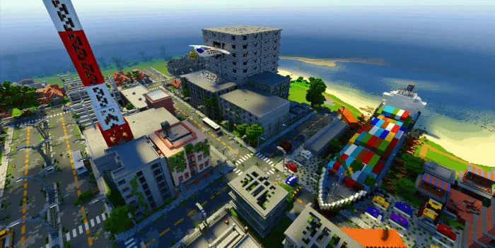 Вид города сверху