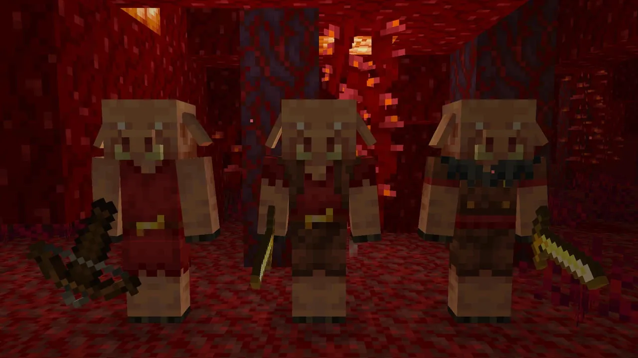 Пиглины с оружием