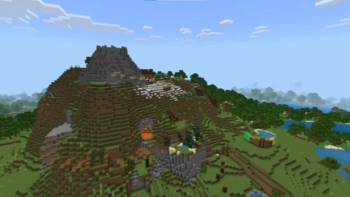 Вид карты с боку