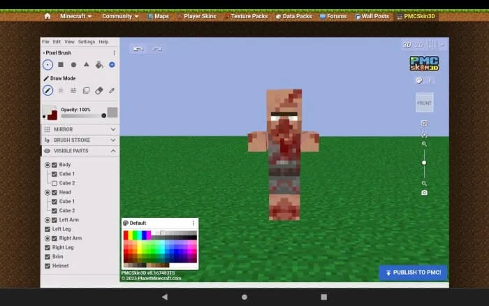 Создание зомби жителя