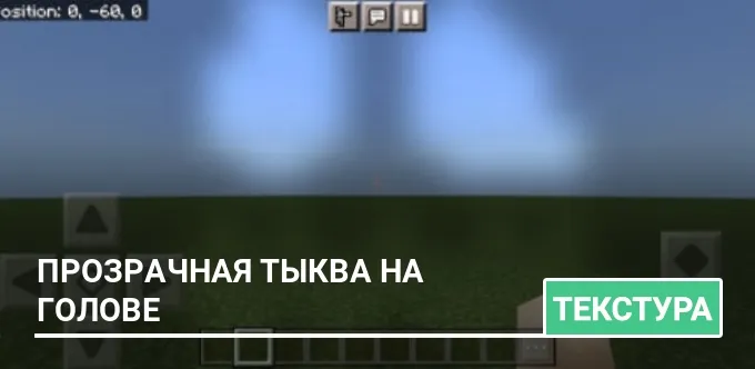 Текстуры: Прозрачная тыква на голове