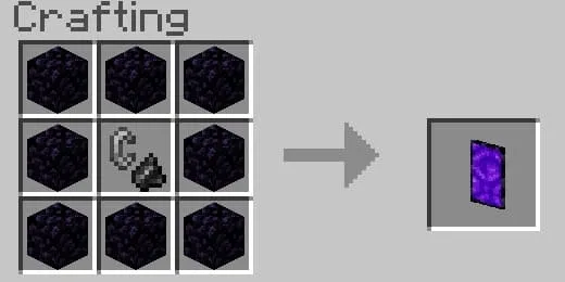 Крафт щита нижнего мира