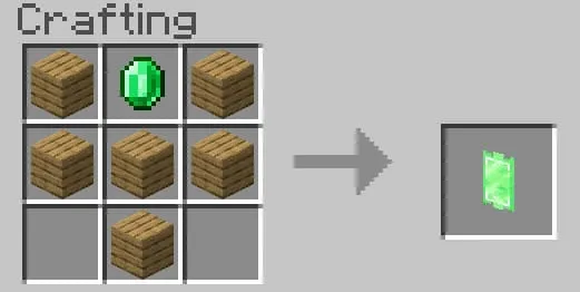 Крафт изумрудного щита