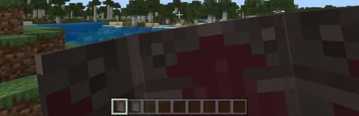 Вид из-за щита