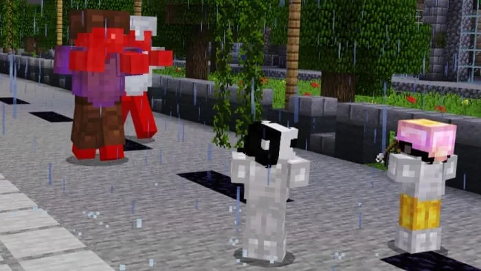 Игрок стреляет в зомби