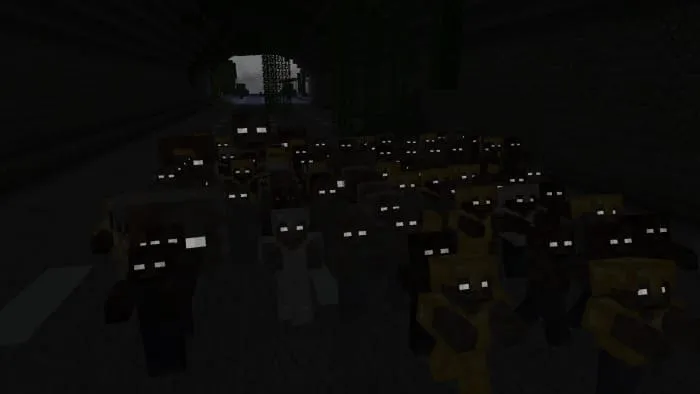 Зомби со светящимеся глазами