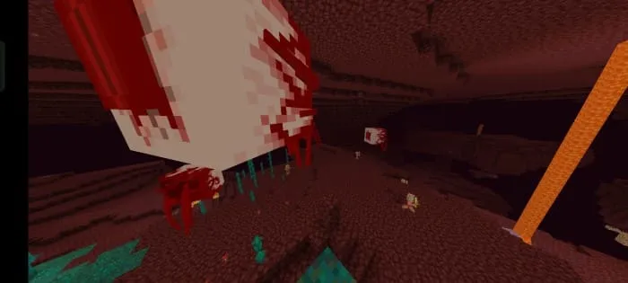 Кровавый глаз вид сзади