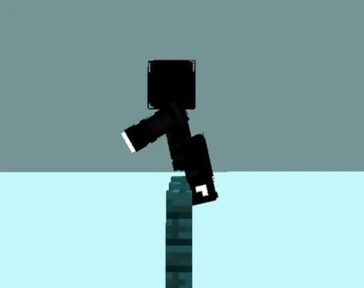 Игрок перепрыгивает черз забор