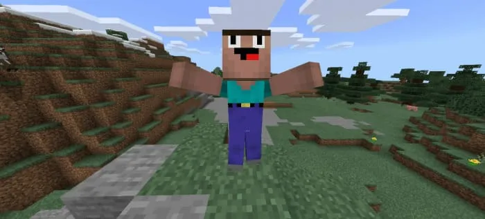 Клон с разведеными руками