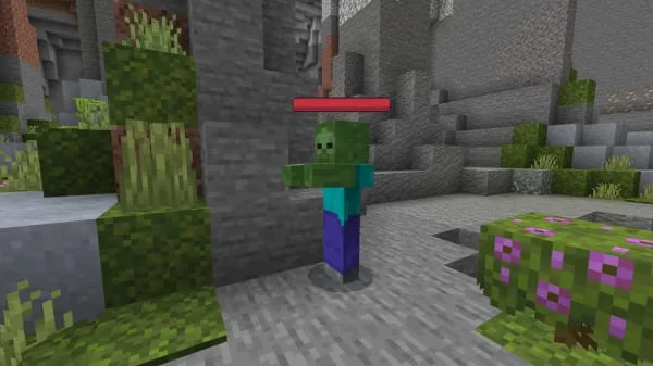 Зомби с полоской здоровья