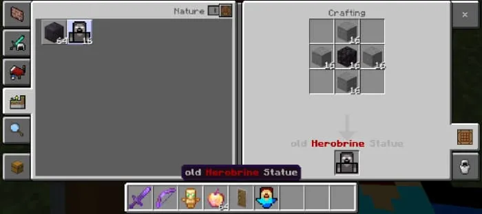 Крафт статуи