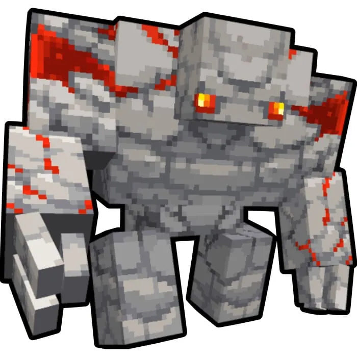 Вид редстоун голема