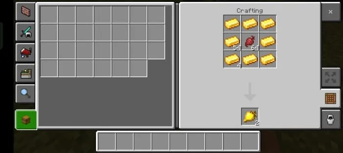 Крафт золотой секлы