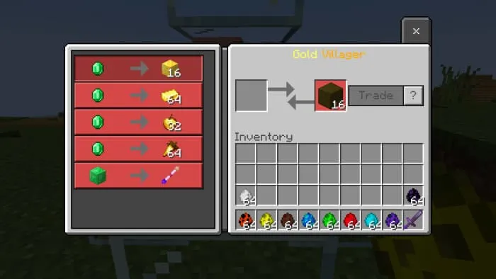 Вид золотого жителя