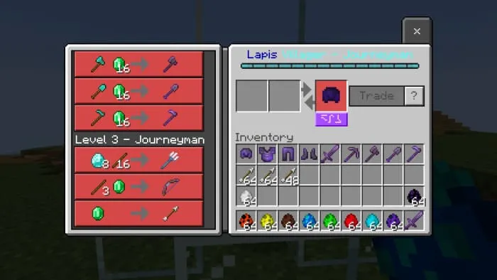 Торговля с лазуритовым жителем