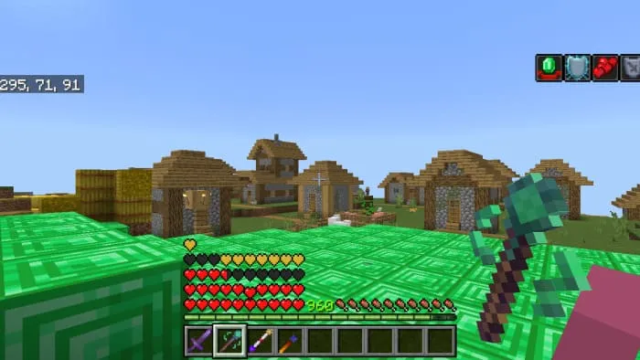 Посох превращет все в изумруды