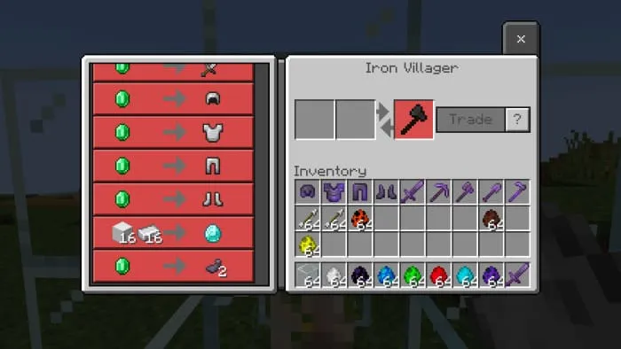 Торговля с железным жителем