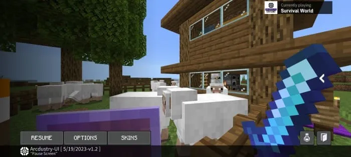 Второе меню паузы