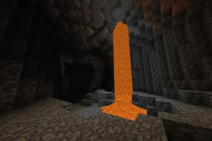 Освещение от лавы