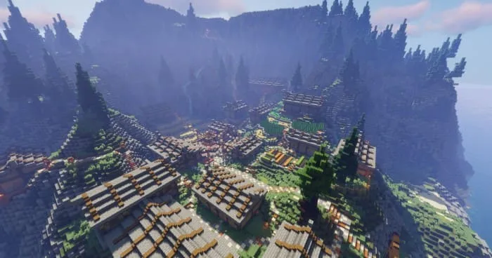 Вид на остров сверху