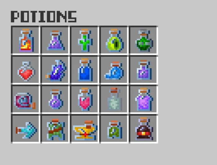 Иконки зелий