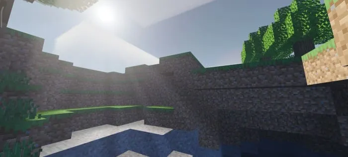 Солнечный свет и блоки