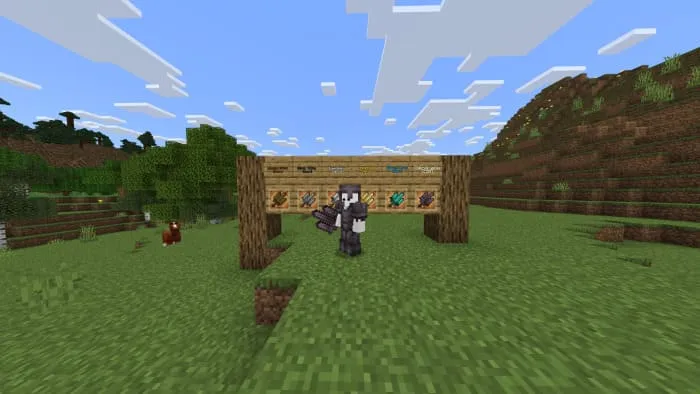 Вид тройного меча в игре