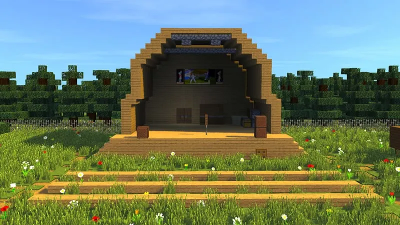 Локация со сценой для выступлений